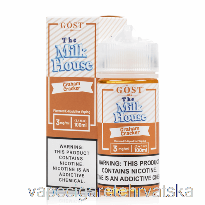 Vape Cigarete Graham Cracker - The Milk House - Gost Vapor - 100ml 3mg